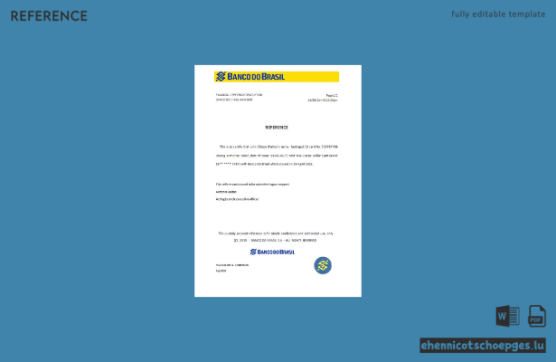 Vorschau eines Referenzmusters für den Verschluss der Banco do Brasil (Brasilien)